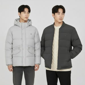 빈폴 경량패딩 숏 패딩 슬림 국내매장판 남성용 거위털 구스다운