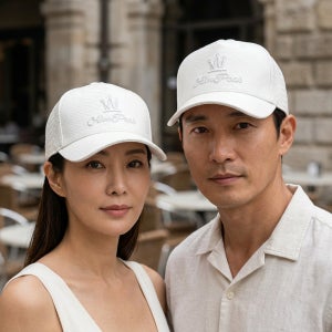 에임피크 명품 캡모자 커플 13종 컬렉션 화이트 가죽 왕관C79, FREE(One size)