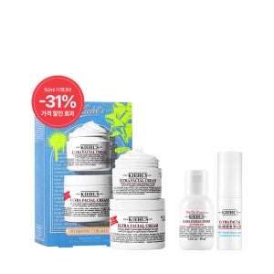 [N] 키엘 수분크림 듀오 세트 홀리데이 에디션 (+수분크림 스틱밤 정품+울트라 토너 40ml 증정)