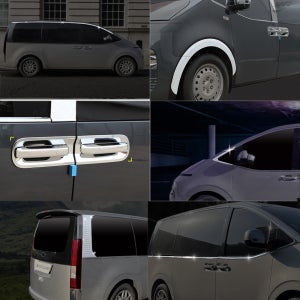 스타리아 (2021~) 크롬 몰딩 용품 모음전 썬바이저 C필러 A필러 윈도우엑센트 쌍카풀 휀다 도어캐치