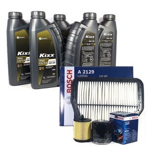 GM쉐보레 (어메이징 뉴)크루즈 11-16년 2.0디젤 엔진오일교환세트 킥스파오C2C3 5W30 6L A2450+O0109