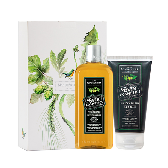 [선물] 체코 <b>마뉴팍투라</b> 맥주샴푸 300ml 헤어밤 150ml <b>MANUFAKTURA</b>