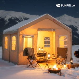 썬랠라 몽골텐트 캐노피 천막 바람막이 포장마차 옥상 테라스 그늘막 2x2m창문형천4면