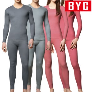 BYC 두꺼운 내복 남자 여자 상하 세트 보온 에어메리 겨울 빅사이즈