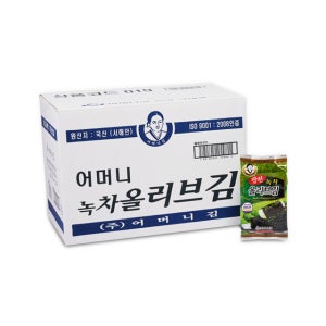 [광천어머니김 본사 발송] 녹차도시락김 4g, 128개