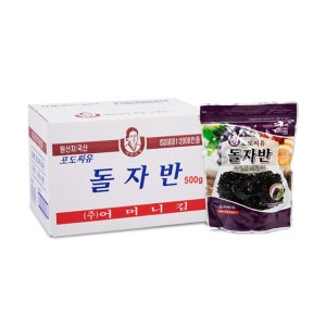 [광천어머니김 본사 발송] 포도씨유 돌자반 500g, 6개