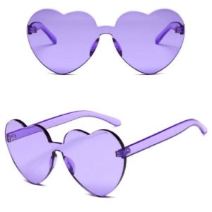 하트선글라스 커플아이템 파티촬영 인싸안경 퍼플