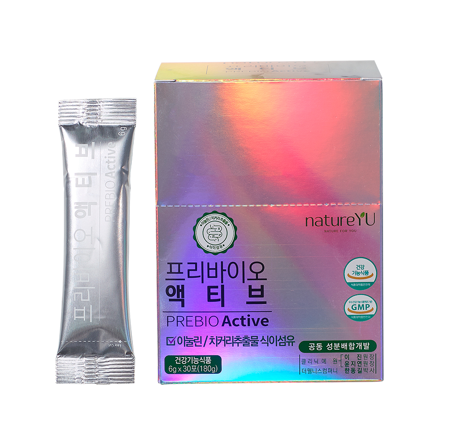 네이처유 프리바이오 액티브 30포 <b>여성</b>유산균 식물성 유산균 이눌린 치커리 추출물 체지방감소