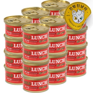 프리미엄 골드 런치캔 (게살+참치), 80g, 24개