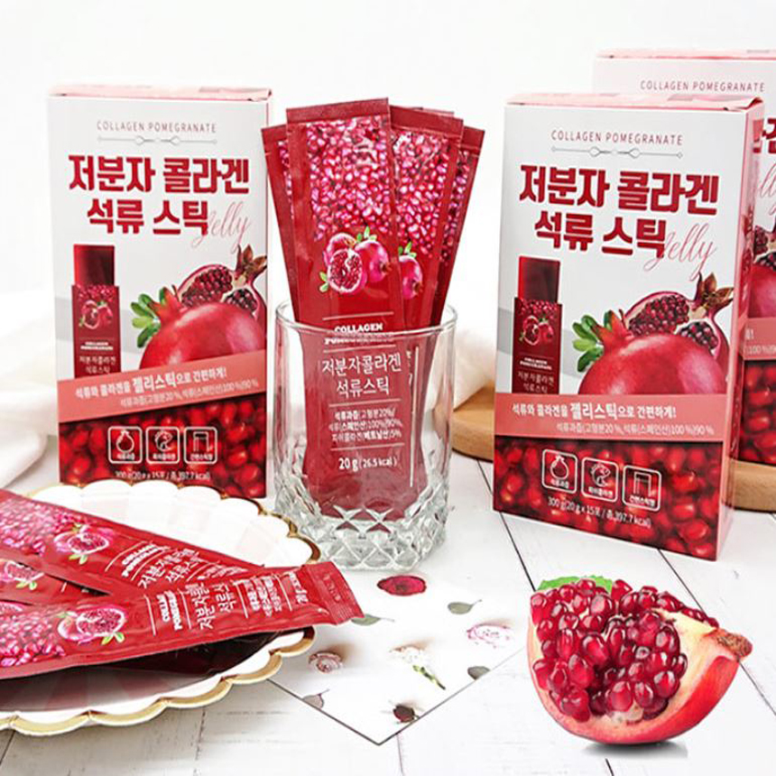 자연에서온 석류<b>콜라겐젤리</b> 저분자<b>콜라겐</b>스틱 20g 15포