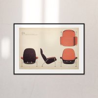 [아티쉬] 액자/ Red chair, 핀 율(Finn Juhl)