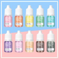 뷰티풀러 10ml 10종세트 파스텔 11종 비비드 착색제 UV/LED 레진 젤호환 글리터착색제 색조합 젤믹스 공예