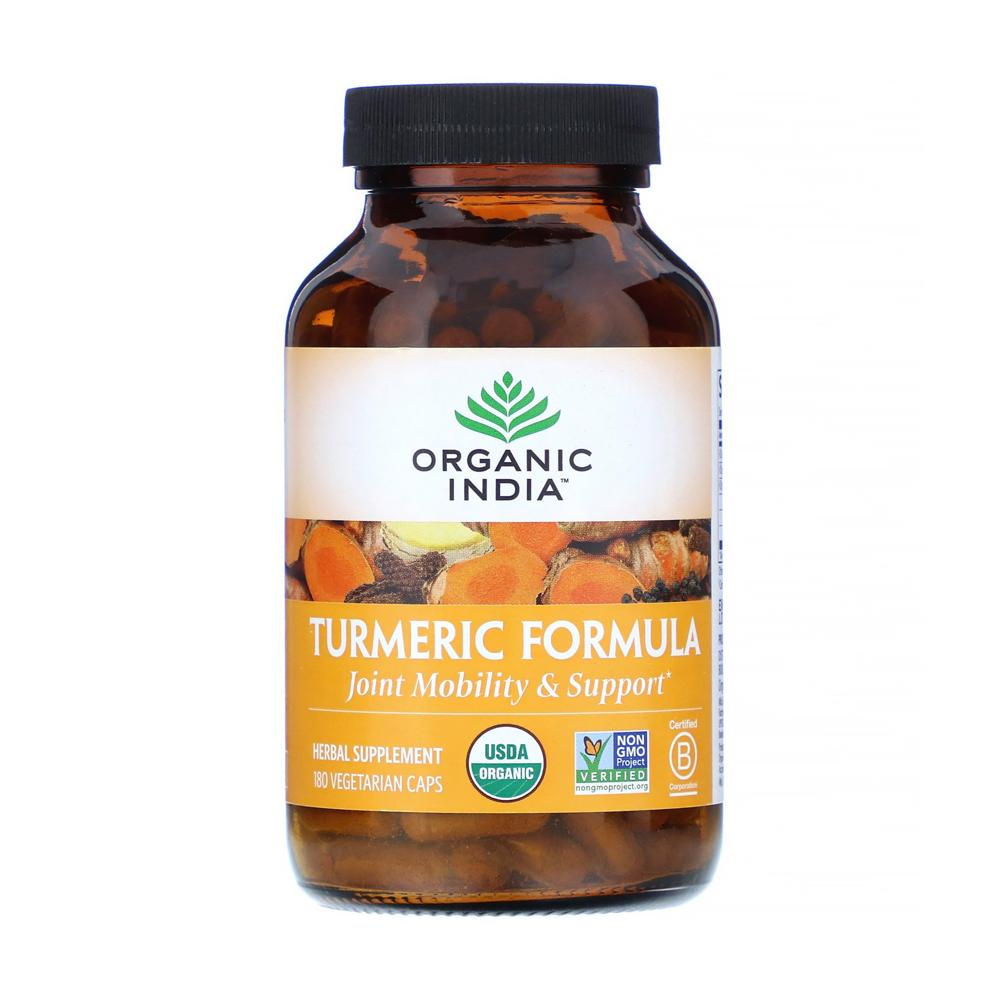 오가닉인디아 Turmeric 포뮬러 <b>조인트 모빌리티 서포트</b> 180베지캡슐