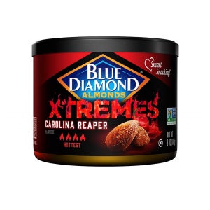 블루다이아몬드 아몬드 170g 4팩 캐롤라이나 리퍼 Blue Diamond Almonds XTREMES Carolina Reaper Flavored