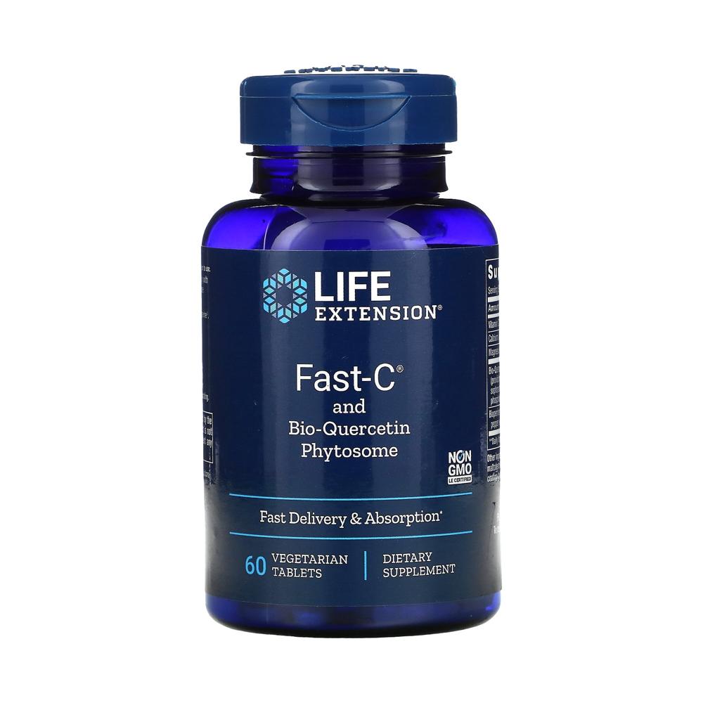 라이프 익스텐션 Fast <b>C 퀘르세틴 파이토솜</b> 베지타블렛 60정