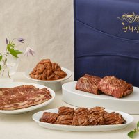 [왕비집] 갈비 선물 세트 / F Set [양념 牛 왕갈비 + 양념 소갈비 1kg + 양념 LA갈비 1kg + 소 등심 불고기 1kg]