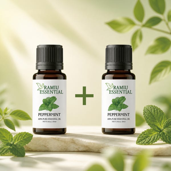 1+1 라미유 아로마 오일 페퍼민트 천연 에센셜 허브 10ml