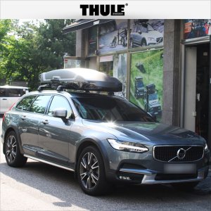 툴레 루프박스 볼보 v90cc (v90크로스컨트리) 벡터 L(티탄매트)(가로바별도)