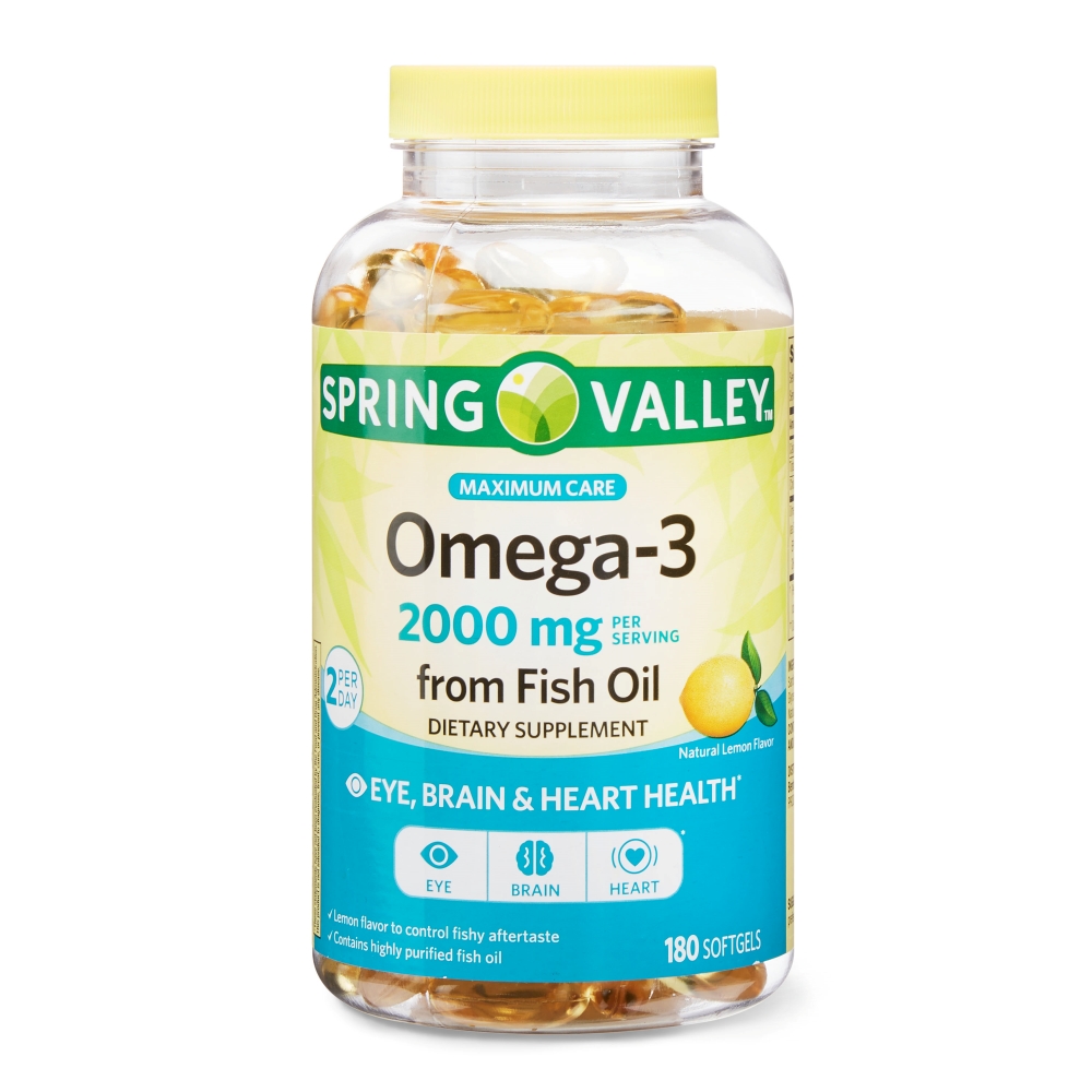 <b>스프링밸리</b> 오메가 3 피쉬오일 2000mg 180정