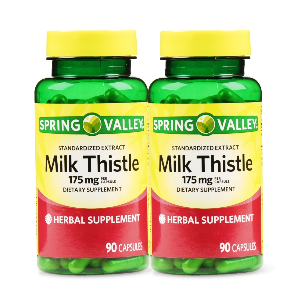 Spring Valley <b>스프링밸리</b> 밀크씨슬 175mg 90캡슐 2팩