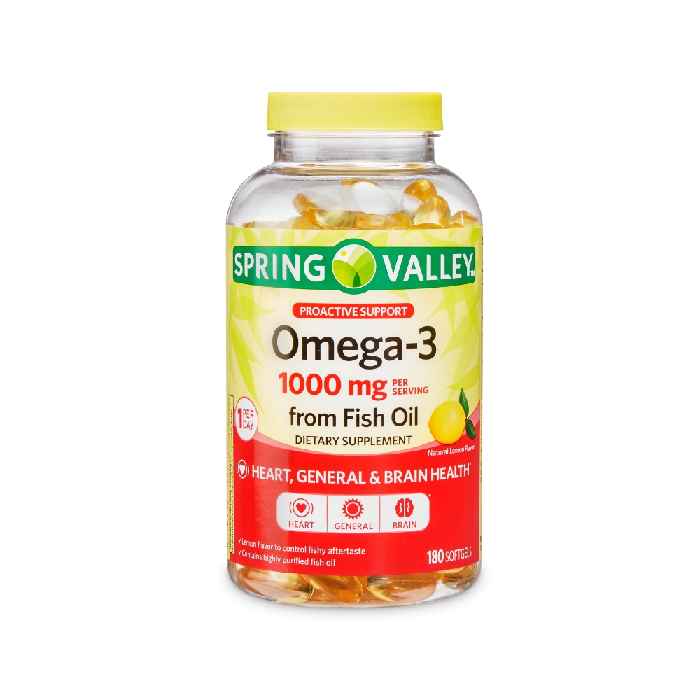 <b>스프링밸리</b> 오메가 3 피쉬오일 1000mg 180정