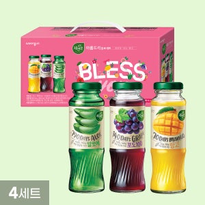 자연은 아름드리 음료세트 180mL 병 12개 4세트 (알로에 포도 망고)