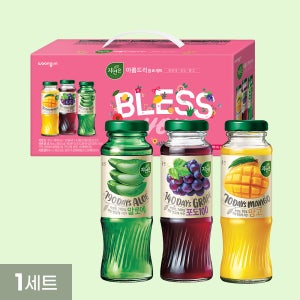 자연은 아름드리 음료세트 180mL 병 12개 1세트 (알로에 포도 망고)