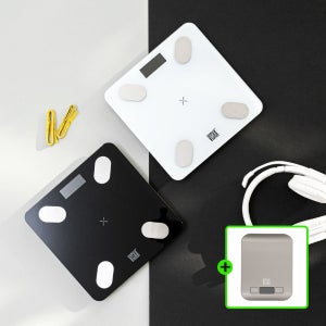 [비스카] 스마트 블루투스 체중계+주방저울(체중관리 필수템)