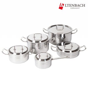 [알텐바흐] 신포니아 316Ti 통5중 스텐 인덕션 냄비세트 편수 양수 전골 곰솥 5종세트