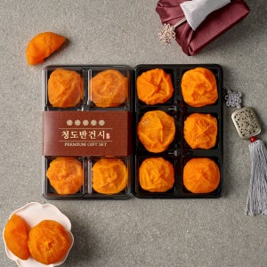 효성팜 청도 반건시 실속형 곶감 6입+6입 (2팩) 설날 명절 전통 간식 어르신 부모님