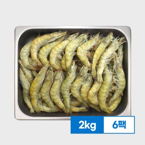 흰다리새우 12kg 에콰도르 페루 업소용 냉동 중하새우 대하