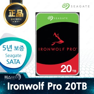씨게이트 아이언울프 프로 20TB NAS HDD ST20000NT001 5년 보증