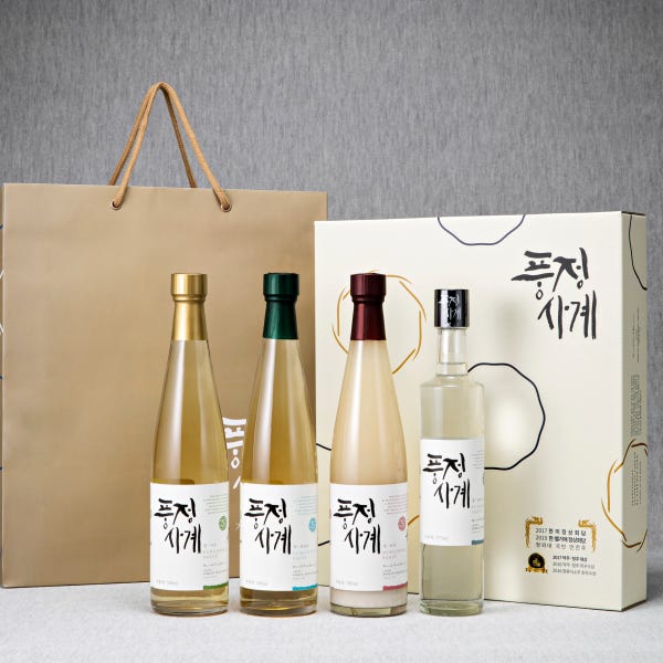 풍정사계 춘하추동25도 4종 선물세트 전통주 약주 과하주 탁주 증류식소주