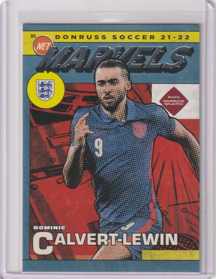 2021-22 Donruss 도미닉 칼버트-르윈 Net Marvels No-3 축구 카드