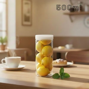 올담 원형 파스타 국수 시리얼 보관 냉장냉동 수납용기 500ml, 투명캡, 200개