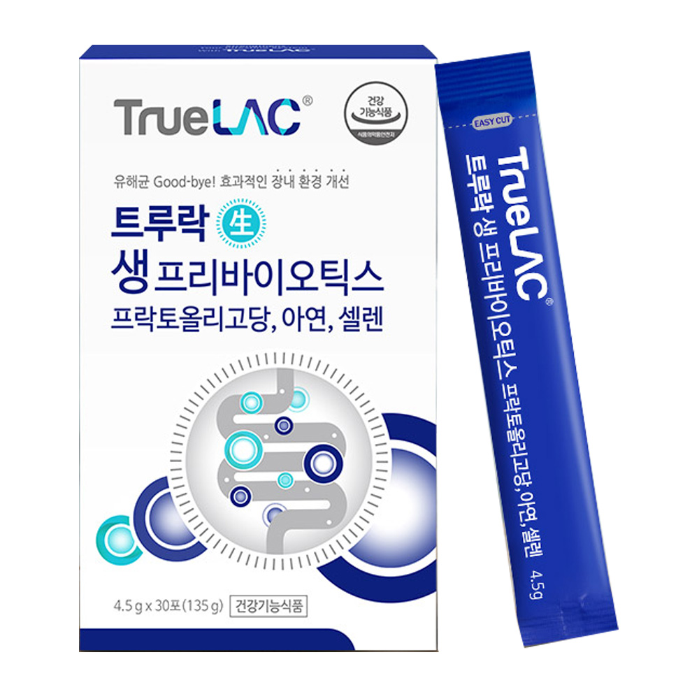 <b>휴럼</b> 트루락 생 프리바이오틱스 135g(4.5g x 30포) 1개월분 유산균 영양제