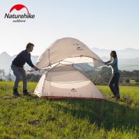 Naturehike 초경량 텐트/1-3 인 야외 싱글 더블 캠핑 두꺼운 비 백패킹