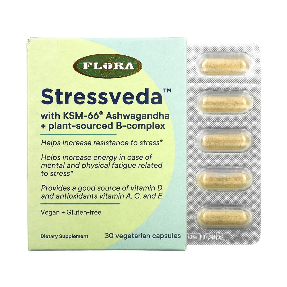 플로라 <b>Stressveda</b> KSM-66 아슈와간다+B콤플렉스 30정