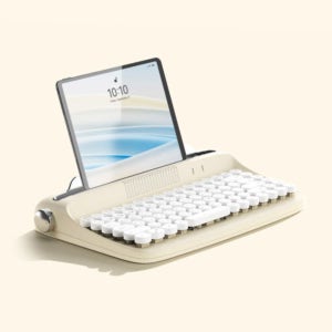 엑토 레트로 미니 블루투스 멀티페어링 텐키리스 타자기 키보드 B303 아이보리