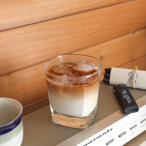 스퀘어 언더락잔 280ml 유리컵 위스키잔 칵테일잔 바 홈카페