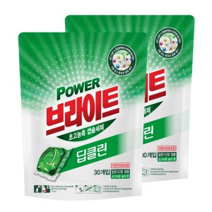무궁화 파워브라이트 초고농축 캡슐세제 파우치 숲향 30개입 X 2개