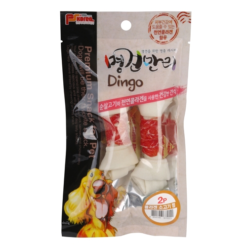 명견만리 딩고껌 강아지 오래먹는 이갈이 간식 소고기 2p, 60g, 1개