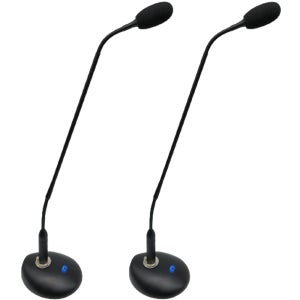 MCS-50PS (2세트) 구즈넥 연설 설교 콘덴서 팬텀 마이크