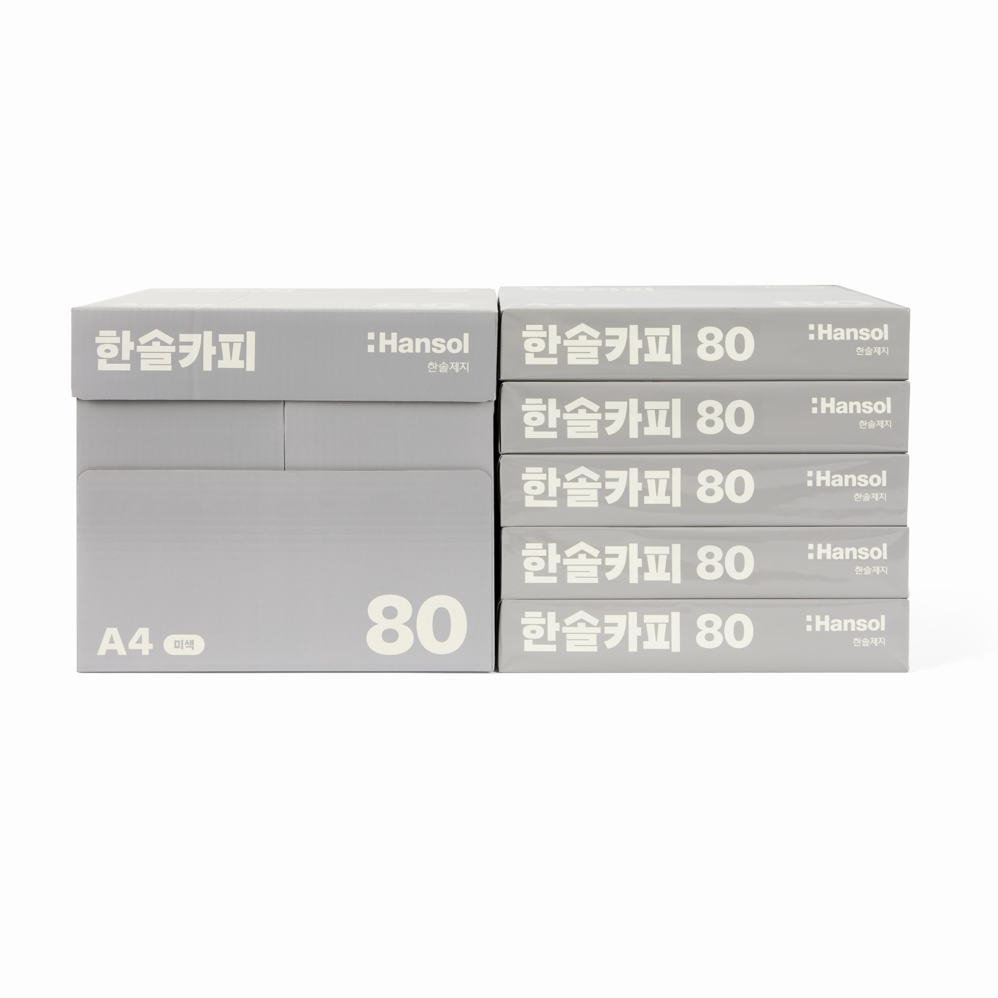 한솔복사용지 미색 A4 (80g) 2BOX 5000매
