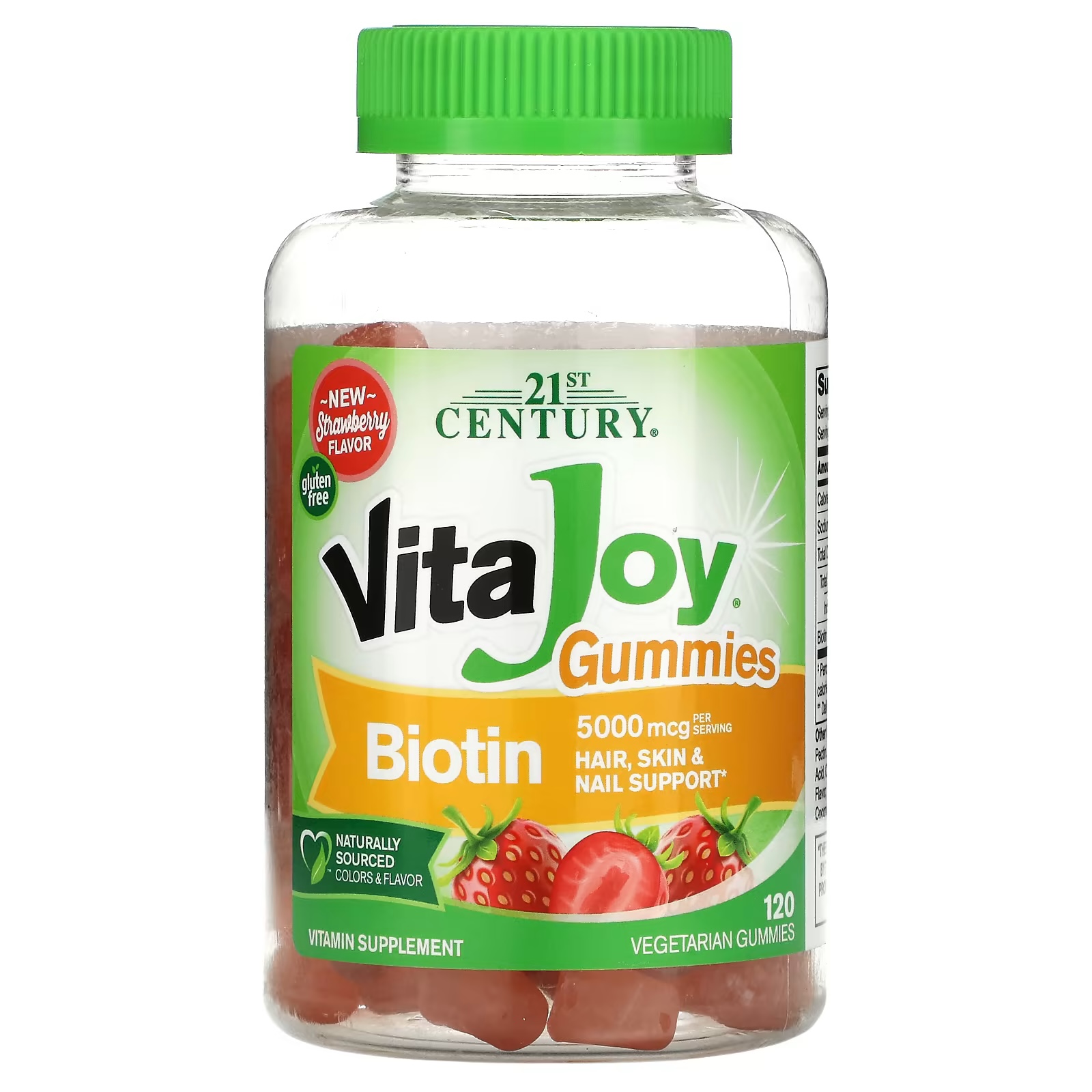 21센추리 <b>비오틴 구미 5000mcg</b> 120구미젤리 21st Century VitaJoy