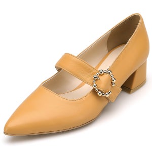 아멜리에 Carolin 여성 양가죽 와이드밴딩 콘써클 펌프스 AM221010