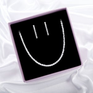 폴브리알 트윙클 링크 목걸이 귀걸이 SET 테니스 PPSS021