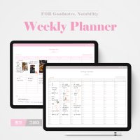 아이패드 굿노트 위클리 플래너 Weekly Planner