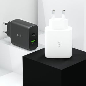 스카이 필 Q2Z PD 43W 듀얼 초고속 충전기 USB C타입 PPS QC3.0 어댑터