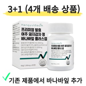 한결다움 프리미엄 발효 여주 돼지감자 바나바잎 레드비트 홍국발효구기자 60정 4개